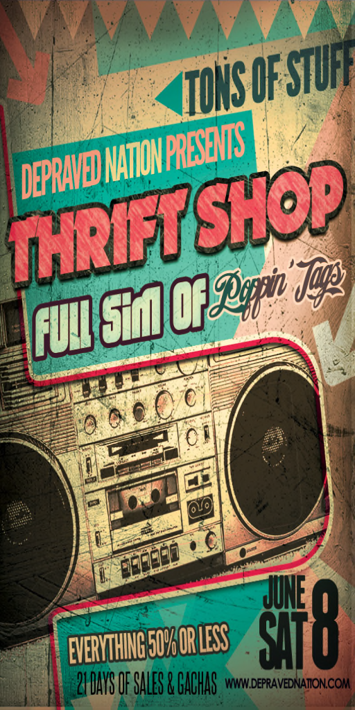 The Thrift Shop Promo Flier